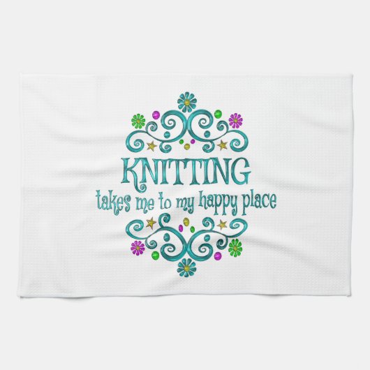 編み物ハッピープレース キッチンタオル (横)