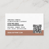 編み物バスケット、編み物ストア、ヤーンストア 名刺 (裏面)