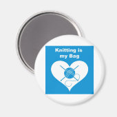 編み物バッグ マグネット (正面/裏面)