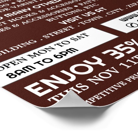 編み物バンドル、編み物ストア、ヤーンストア ポスター (角)