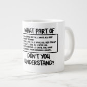 (編み物パターン) Mugの部分 ジャンボコーヒーマグカップ (正面右)