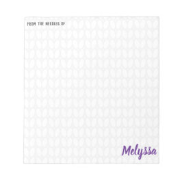 編み物パーソナライズされたステッチ ノートパッド