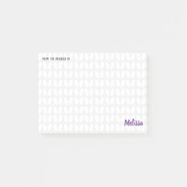 編み物パーソナライズされたステッチ ポストイット