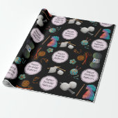 編み物パーソナライズされた/クロチェ数々のット大事な行事 ラッピングペーパー (アンロールド)