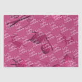 編み物ビジネスサンキューメッセージピンク 薄葉紙 (正面)