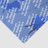 編み物ビジネスサンキューメッセージブルー 薄葉紙 (詳細)