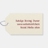 編み物ビジネスタイオンラベル ギフトタグ (裏面横)