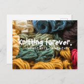 編み物フォーエバーハウスワークカラフル/ ポストカード (正面/裏面)