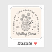 編み物フローラ糸ボールコテージコア美学 シール (シート)