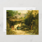 編み物ヘルミットスピツウェグ ポストカード (正面/裏面)