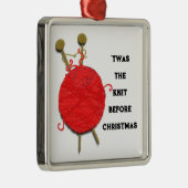 編み物ホリデーギフト メタルオーナメント (右)