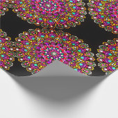 編み物マンダララッピング紙 ラッピングペーパー (角)