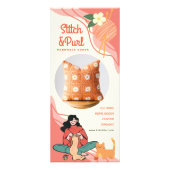 編み物マーケティングラックカード ラックカード (正面)