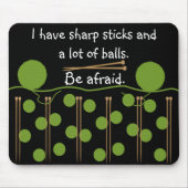 編み物ユーモアデザイン マウスパッド (正面)