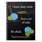 編み物ユーモア手帳 ノートブック (正面)