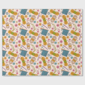 編み物ラブ ラッピングペーパー (フラット)