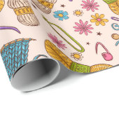 編み物ラブ ラッピングペーパー (ロールコーナー)