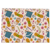 編み物ラブ ラージペーパーバッグ (裏面)