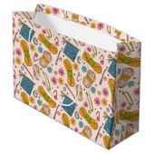 編み物ラブ ラージペーパーバッグ (裏面アングル)