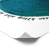 編み物リンゴヤーンボールティール(緑がかった色)工芸品 ポスター (角)