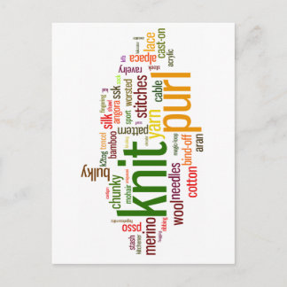 編み物レキシコン – ニットのための単語！ニット！ ポストカード