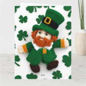 編み物レプラカウン セントパトリックデー2024 カード (裏面)