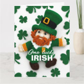 編み物レプラカウン セントパトリックデー2024 カード (正面)