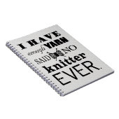 編み物不十分なヤーンクラフトアイディアノート ノートブック (右側)