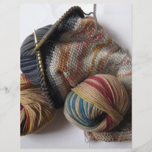 編み物付き毛糸 チラシ (正面)