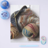 編み物付き毛糸 チラシ (シングル)