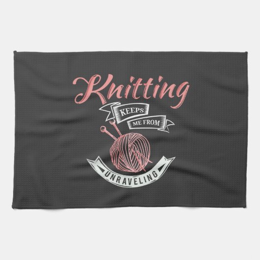 編み物保私の解除ノベルティ キッチンタオル (横)