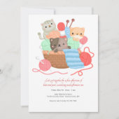 編み物円招待状 招待状 (正面)