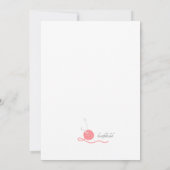 編み物円招待状 招待状 (裏面)