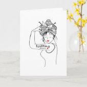 編み物力 カード (黄色い花)