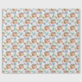 編み物包装紙 ラッピングペーパー (フラット)