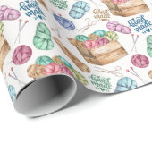 編み物包装紙 ラッピングペーパー (ロールコーナー)