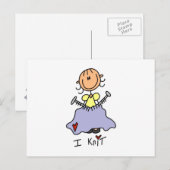 編み物大好き ポストカード (正面/裏面)