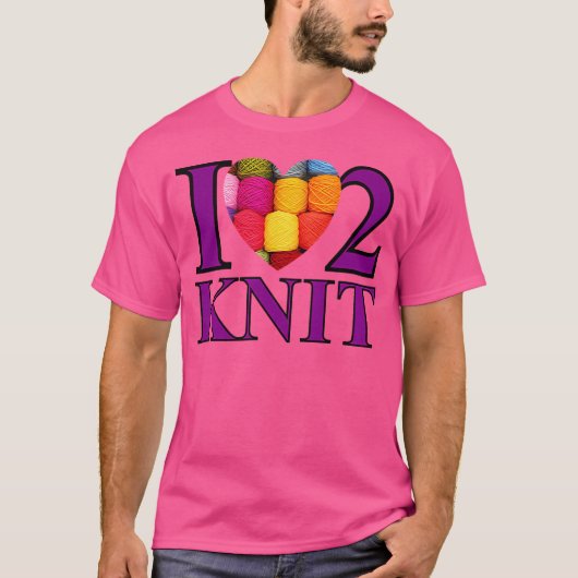 編み物大好き Tシャツ (正面)