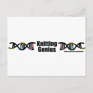 編み物天才 ポストカード