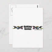 編み物天才 ポストカード (正面/裏面)