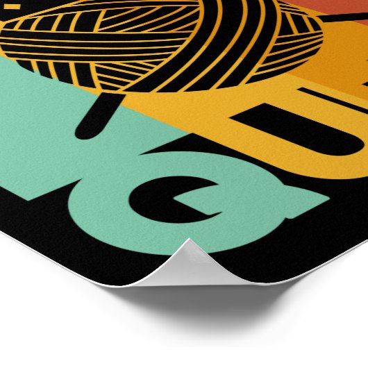 編み物女王 ポスター (角)