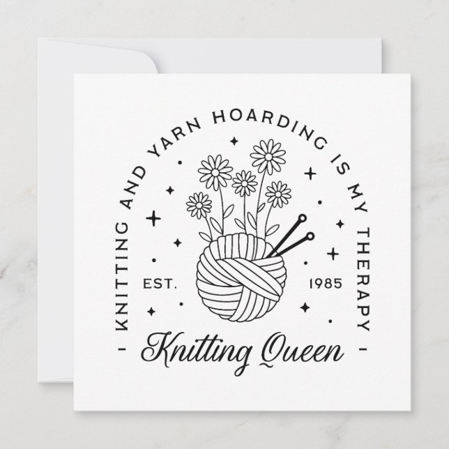 編み物女王 ユーモアたっぷりの糸コレクター (正面)