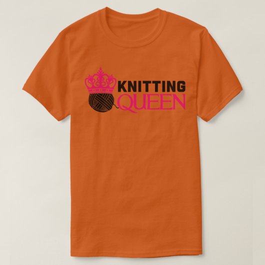 編み物女王 Tシャツ (デザイン正面)