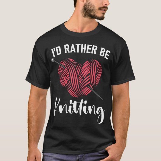 編み物好きなばあちゃんのためのセーター Tシャツ (正面)