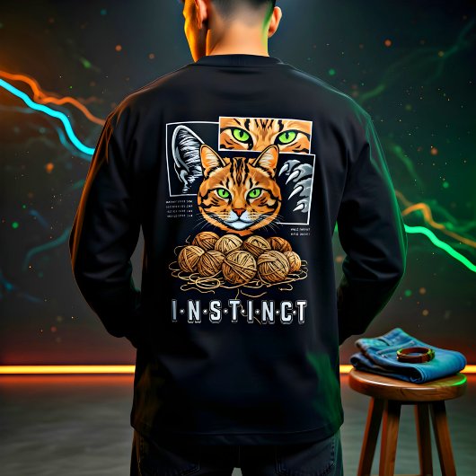 編み物好きな猫愛好家へのキュートなギフト トライブレンドTシャツ