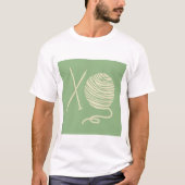 編み物好きのTシャツ Tシャツ (正面)