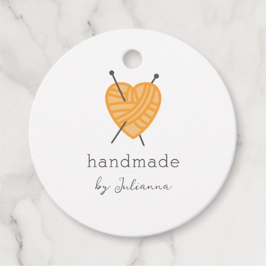 編み物小規模企業ラベル フェイバータグ (正面)