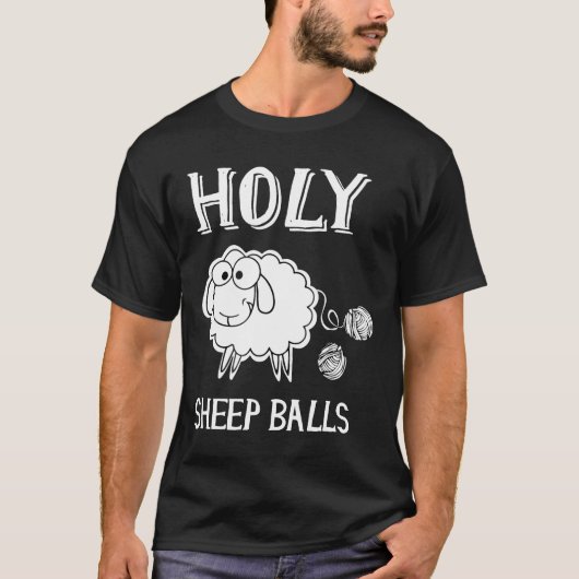 編み物引用文シャツニットヒツイおもしろいズShe Tシャツ (正面)