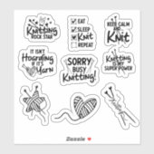 編み物引用文シール シール (シート)