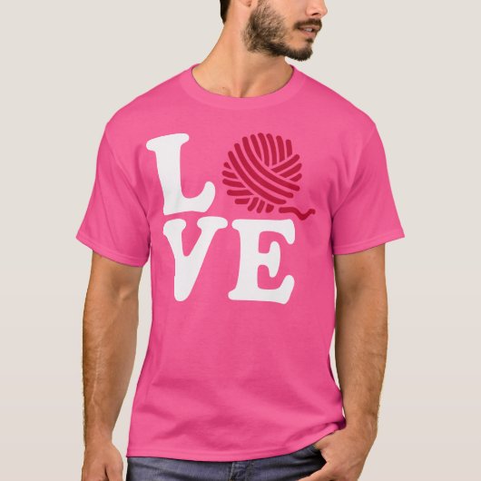 編み物愛 Tシャツ (正面)